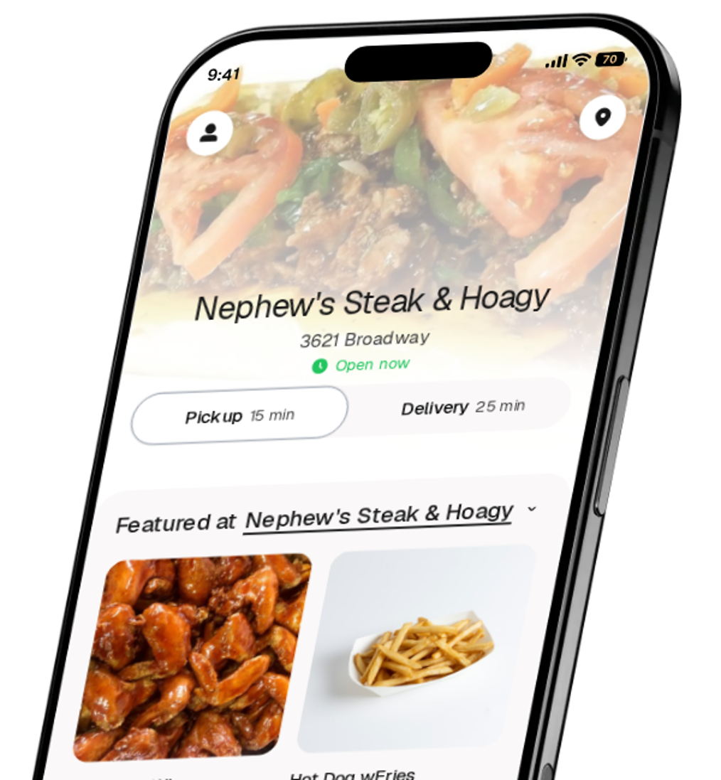 Nephew's Steak & Hoagy app preview