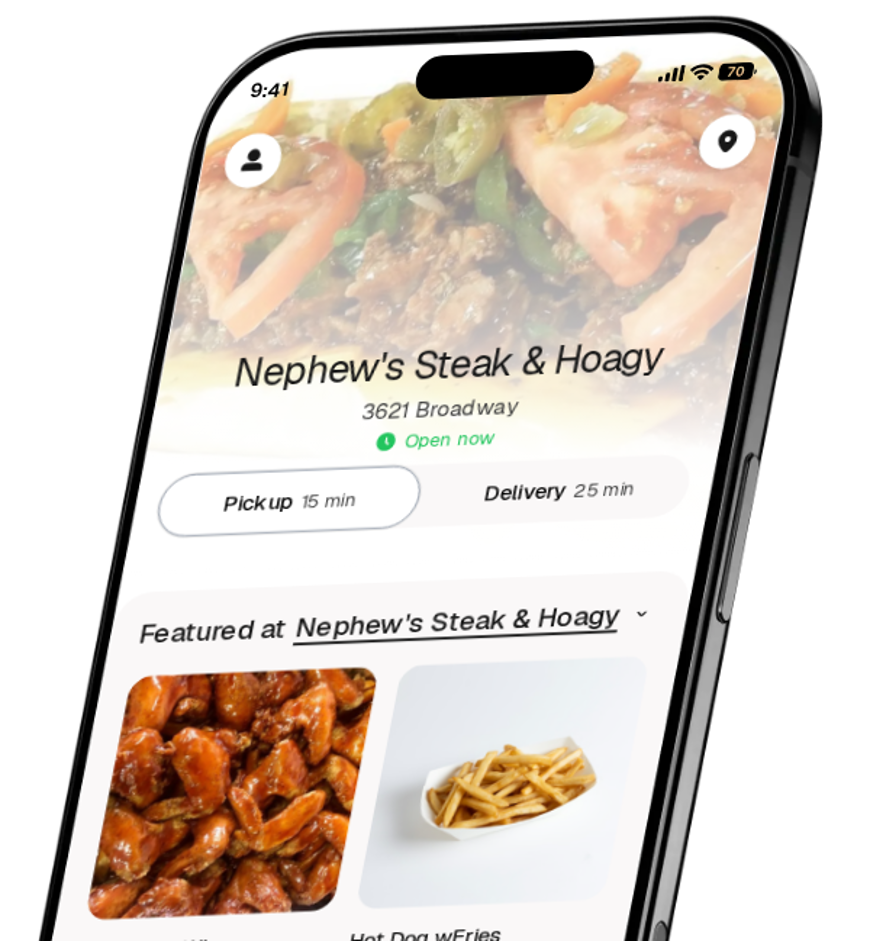 Nephew's Steak & Hoagy app preview