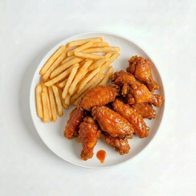 10 Chicken Wings.