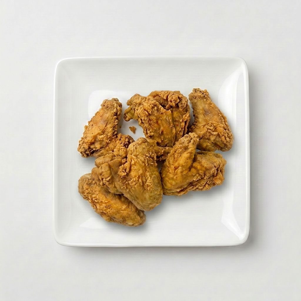 6 Chicken Wings.